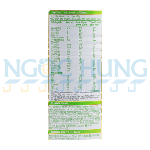 Sữa bột Anlene Gold 5X hương vani 400g (40 tuổi trở lên)