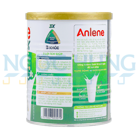 Sữa bột Anlene Gold 3X 400g  (40 tuổi trở lên)