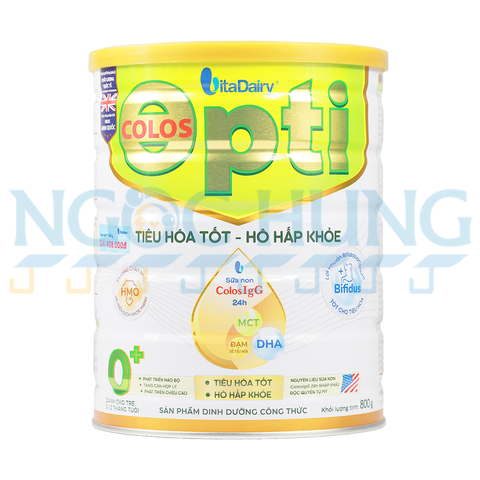 Sữa bột Vitadairy ColosBaby Opti 0+ 800g (0-12 tháng)