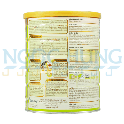 Sữa bột Vitadairy ColosBaby BIO Gold 0+ 800g (0-12 tháng)
