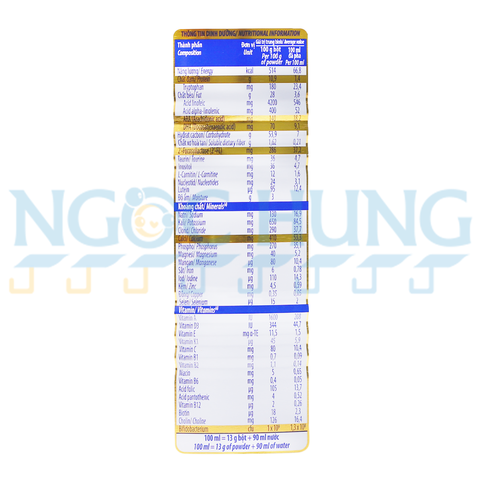 Sữa bột Vinamilk Optimum Gold 1 400g (0-6 tháng)