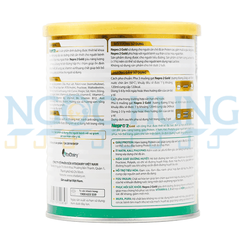 Sữa bột Vitadairy Nepro Gold 2 400g (dành cho người bệnh đã chạy thận)