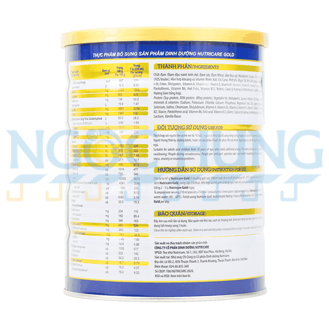 Sữa bột NutriCare Gold 900g