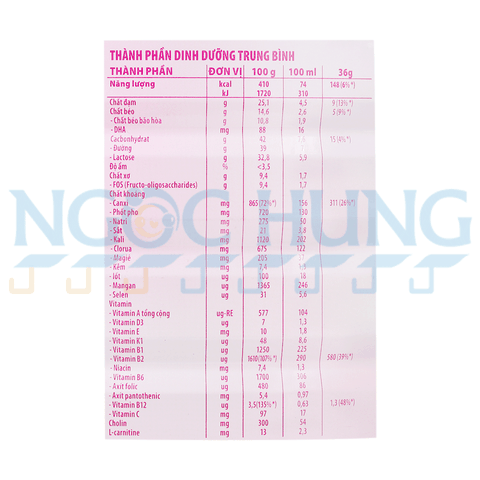 Sữa bột Frisomum Gold hương vani 900g