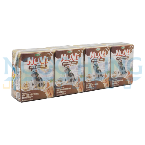 sữa nước nutifood nuvi it đường vị đường đen 110ml