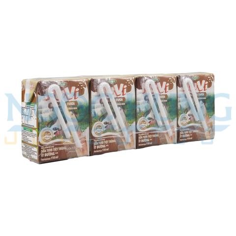 sữa nước nutifood nuvi it đường vị đường đen 110ml