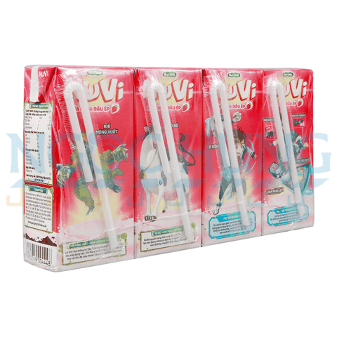 sữa chua uống tiệt trùng Nuvi dâu ép 180ml