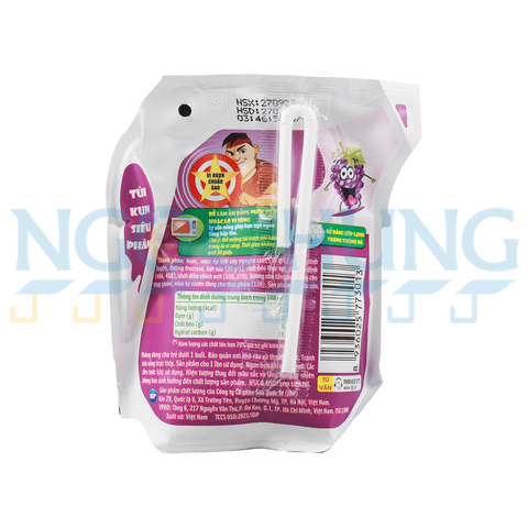 Sữa nước Kun túi trái cây nho 110ml