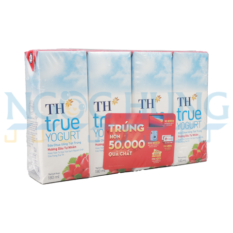Sữa chua uống TH vị dâu 4*180ml