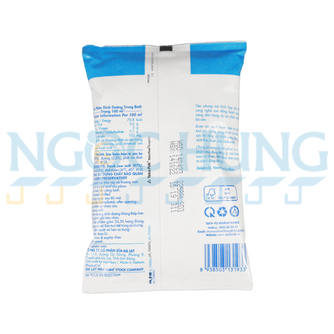 Sữa nước Dalat Milk ít đường 220ml