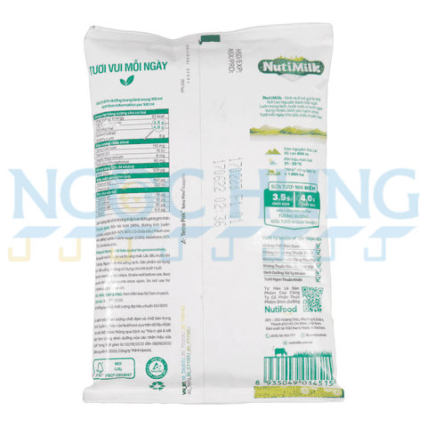 Sữa tươi Nuti 100 điểm có đường 220ml