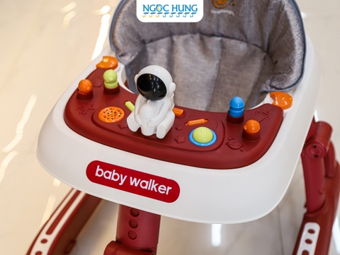 Xe tập đi cho bé 3 trong 1 BABY WLAKER 5688 (có nhạc đèn, có bàn ăn)