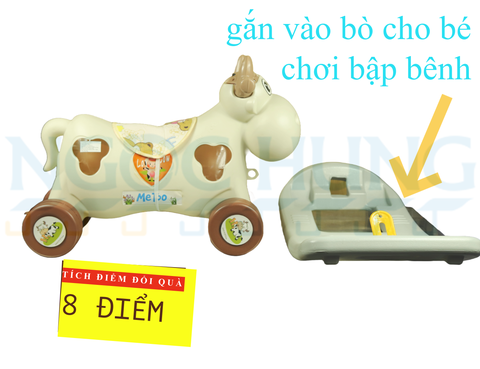 Bò sữa 2 trong1 bập bênh, chòi chân