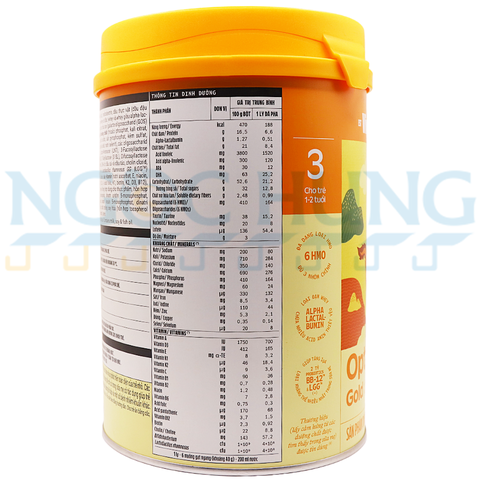 Sữa bột Optimum Gold 3 850g ( 1-2 tuổi)