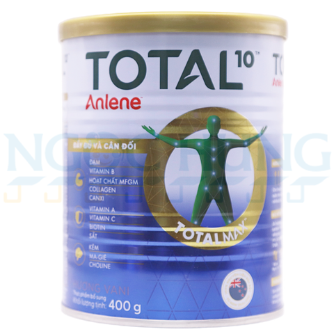 Bộ 2 Anlene Total 10 Vani 800g tặng 1 400g