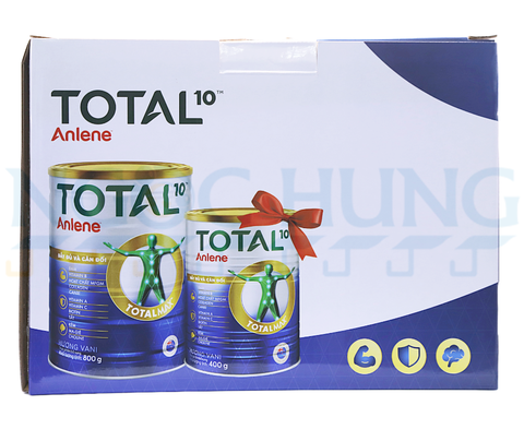 Bộ 2 Anlene Total 10 Vani 800g tặng 1 400g