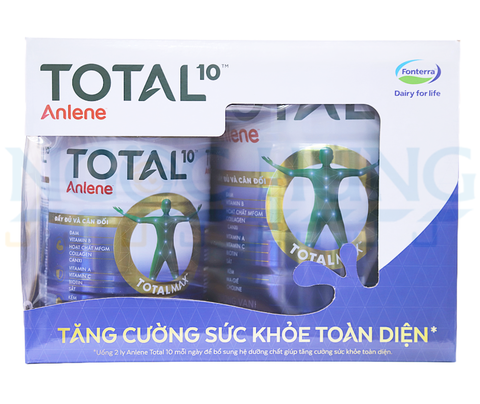 Bộ 2 Anlene Total 10 Vani 800g tặng 1 400g