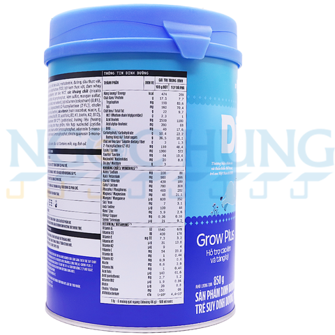 Sữa bột Dielac Growplus 2+ 850g (2-6 tuổi)