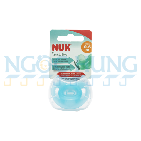 Ti giả Nuk Sensitive Silicone 0-6m