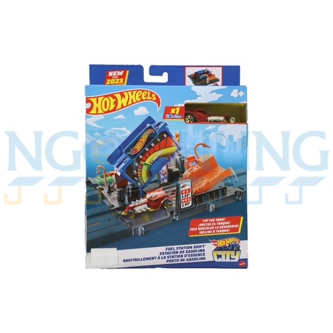 Trạm mô hình Hot Wheels City - Trạm đổ xăng Hot Wheels City HKX45/HMD53