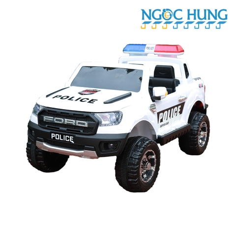 Xe ô tô điện cảnh sát cho bé 9588