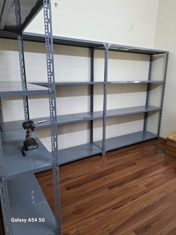 Kệ sắt V lỗ, Kệ để đồ lắp ghép 4 tầng Dài 1m x Sâu 0,4m x Cao 1m