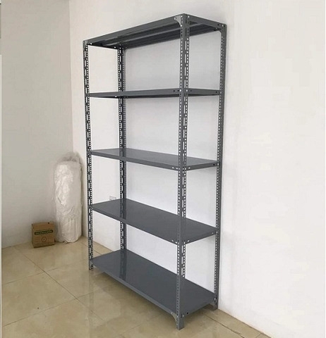 Kệ Để Đồ, Kệ Sắt V Lỗ 5 Tầng, Dài 1.5m x Sâu 0.4m x Cao 2m