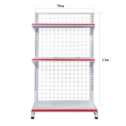 Kệ Siêu Thị Đơn, Kệ Áp Tường 3 Tầng Dài 70 x Sâu 35 x Cao 120cm