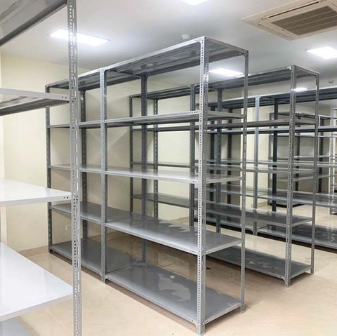 Kệ Để Đồ, Kệ Sắt V Lỗ 5 Tầng, Dài 1m x Sâu 0.4m x Cao 2m