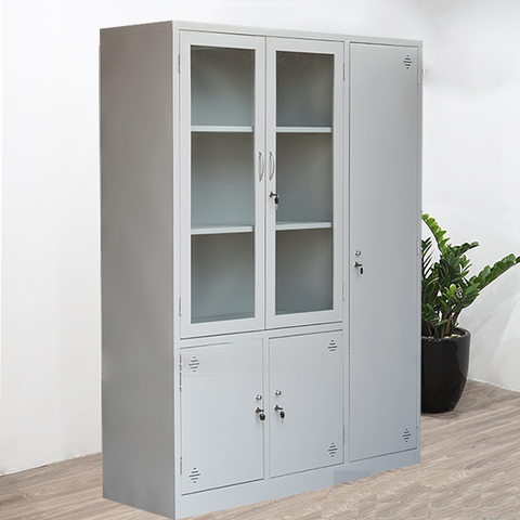 Tủ sắt văn phòng k5 VP  kích  thước dài 1350 x sâu 450 x cao 1830 mm