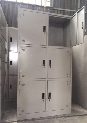 Tủ Sắt Văn Phòng, Tủ Sắt Tài Liệu Đựng Đồ 6 Cánh L1000 x W450 x H1830mm