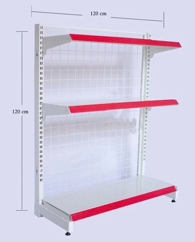 Kệ Đơn Siêu Thị, Giá Kệ Siêu Thị 3 Tầng, Dài 120 x Sâu 35 x Cao 120cm