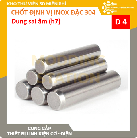 Chốt định vị D4 (h7)