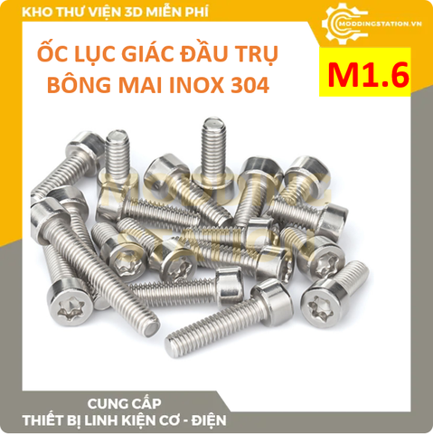 Ốc lục giác đầu trụ bông mai M1.6