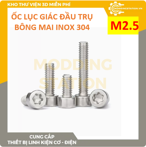 Ốc lục giác đầu trụ bông mai M2.5