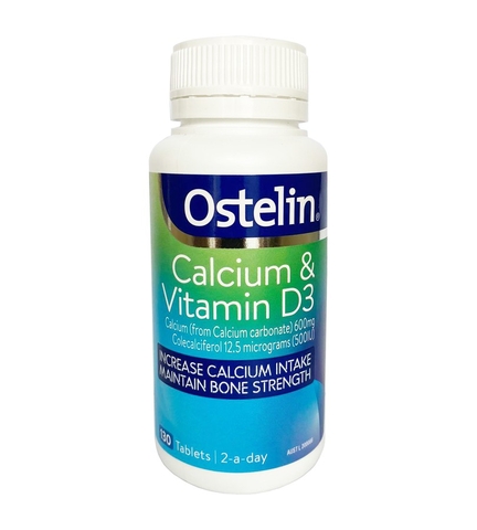 Viên uống Canxi Ostelin Calcium & Vitamin D3 Của Úc - 130 viên