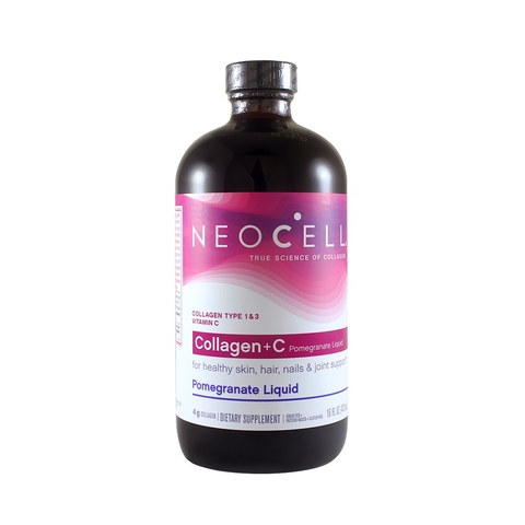Nước uống dưỡng da Neocell Collagen+C Pomegranate Liquid - 473ml