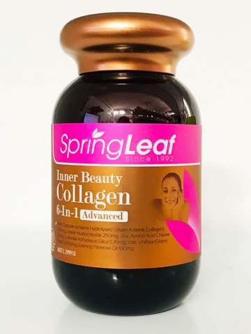 Viên uống Spring Leaf Collagen Inner Beauty 6 in 1 (180 Viên)