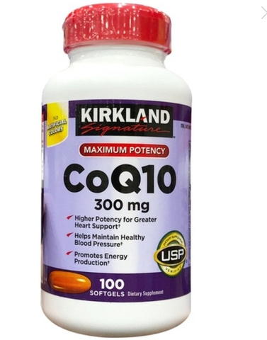 Viên Uống Bổ Sung CoQ10 300mg Hỗ Trợ Tim Mạch Kirkland - 100 Viên