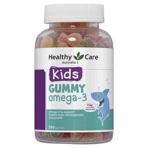 Kẹo dẻo bổ sung Omega 3 cho bé Healthy Care Delicious Gummy Omega 3 - 250 viên