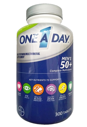 Viên Uống Bổ Sung Vitamin Tổng Hợp Cho Nam Trên 50 Tuổi One A Day Men's 50+ Mỹ (300 Viên) - Bổ sung vitamin, Bảo vệ xương, tim mạch