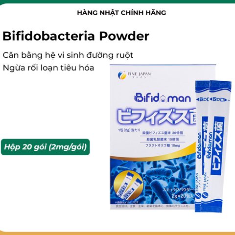 Bifidobacteria Powder - Hỗ trợ tăng cường tiêu hóa, giúp nhuận tràng (hộp 20 gói)