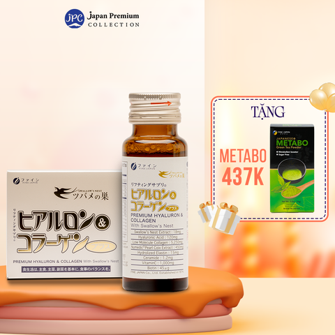 Nước uống Collagen Yến Fine Japan Premium with Swallow's Nest (Hộp 10 chai x 50ml)