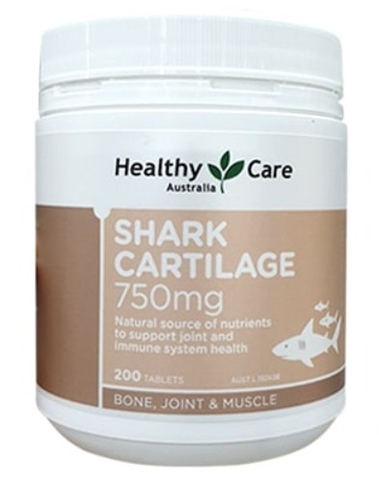 Viên uống Sụn vi cá mập Healthy Care Shark Cartilage 750mg - 200 viên