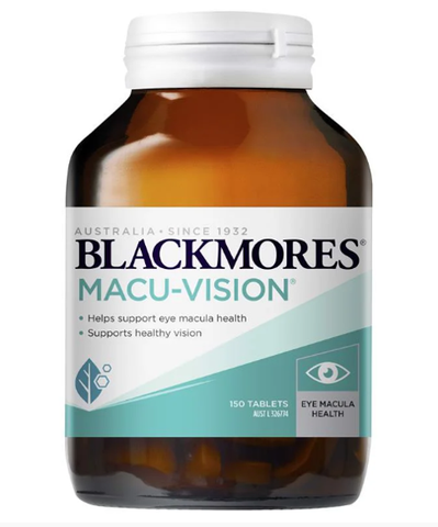 Viên uống hỗ trợ thị lực Macu-Vision Blackmores - Úc (150 viên) - Bổ mắt, bảo vệ mắt, chống mỏi, hoa mắt