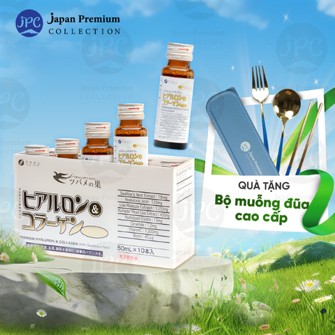 Nước uống Collagen Yến Fine Japan Premium with Swallow's Nest (Hộp 10 chai x 50ml)