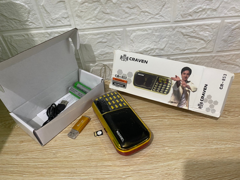 Bộ Loa Craven 853 3 pin (loa, thẻ nhớ 32GB, cáp sạc) 245k free ship