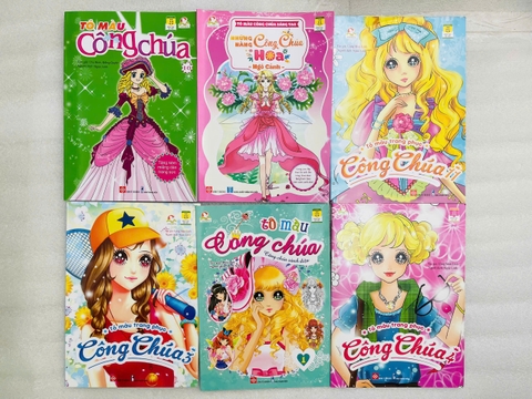 ĐINH TỊ - Set tô màu công chúa 6q