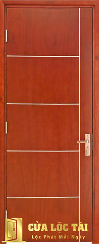 Cửa gỗ HDF veneer P1R4-Căm xe