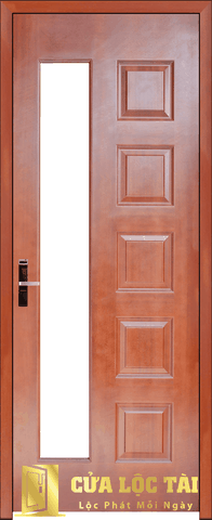 Cửa gỗ HDF veneer 6GL-Căm xe